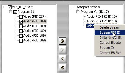 6. Set Program ID, Stream PES ID and Stream ID. 4.6 Create MP4 file You can create MP4 file in two modes: Remux and Mux.