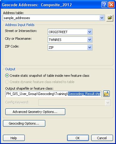 Understanding the Address Locator Parameters address locator property 1. [geocoding] A parameter in an address locator that defines the process of geocoding.