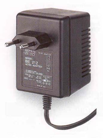 The GSM Modem Power Adapter (LP-KIT090-005C) is a nonregulated AC/DC adapter with a wall plug for a Central European socket.