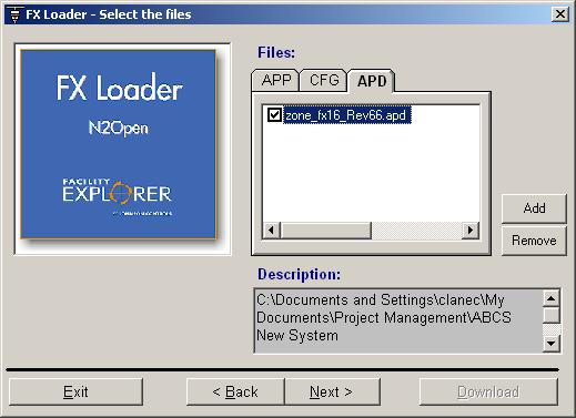 Loading the Programming Key from FX Loader To load the Programming Key from FX Loader: 1. Connect the Programming Key to an RS-485/232 converter via the plug-adapter. 2.