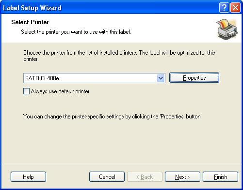 Designing Labels Using Label Setup Wizard Label Setup Wizard offers defining dimensions of the label and changing printer setup. It consists of a few simple steps.