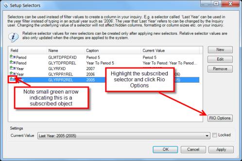 Change Selector Values There are several ways to change the value of the fixed selector. If there is a relative selector, the related value is dynamically updated.