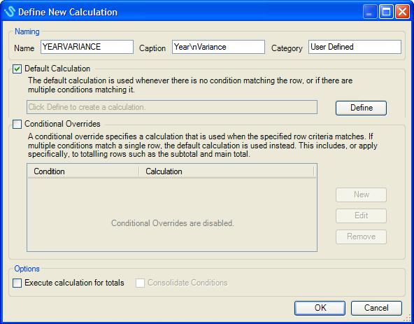 User Defined Calculations 112.2 Overview Calculations can be used to provide variances, aggregations or Key Performance Indicators that are not directly available in your ERP system data.