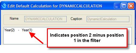 Dynamic Calculations A dynamic calculation is based on filter selections so that when the filter selections change, the calculation updates dynamically.