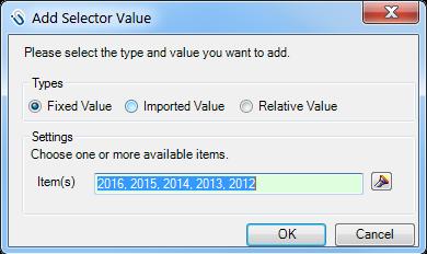 2) Click Setup Selectors: 3) Click New. 4) Enter information into the New Selector dialog: