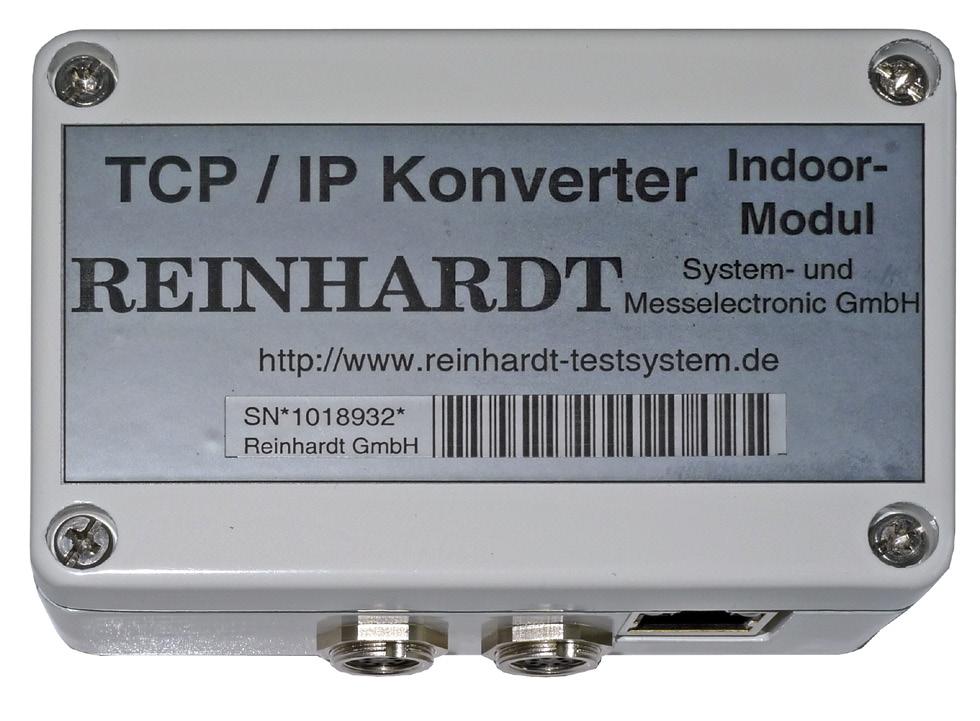 Manual RS232 - TCP / IP Converter for Reinhardt Weather Stations REINHARDT System- und Messelectronic GmbH Bergstr.