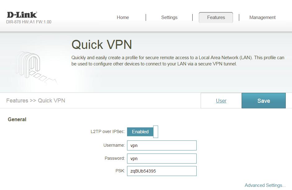 Section 4 - Configuration Quick VPN This page will help you configure the Quick VPN feature of your router. For more information refer to Quick VPN on page 88.
