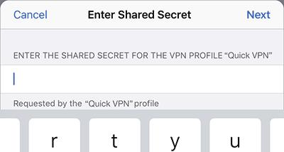 Section 5 - Quick VPN VPN Setup Instructions (Continued) Acknowledge the disclaimer by tapping Install in the upper right hand corner.
