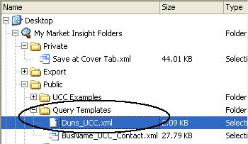 Steps to saving work onto My Templates Market Insight makes it possible to save settings (i.e. Selections, Data Grids, etc.) onto My Templates. It is best practice to save them in My Templates.