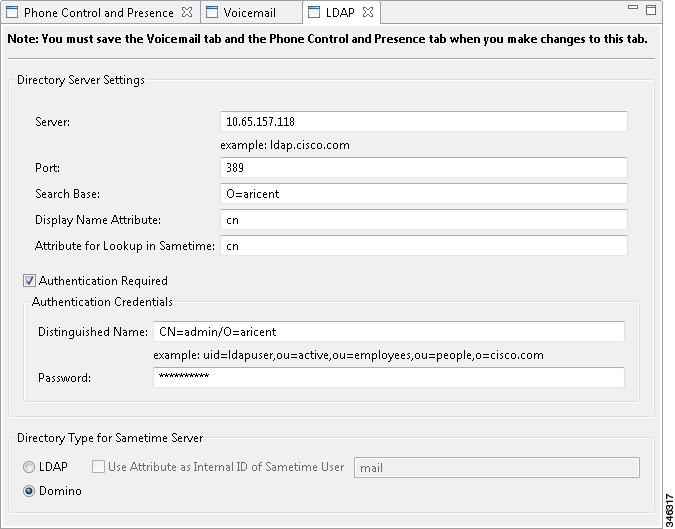 Configure LDAP with the Configuration Tool Note LDAP settings are connected to other tabs in the Configuration Tool.