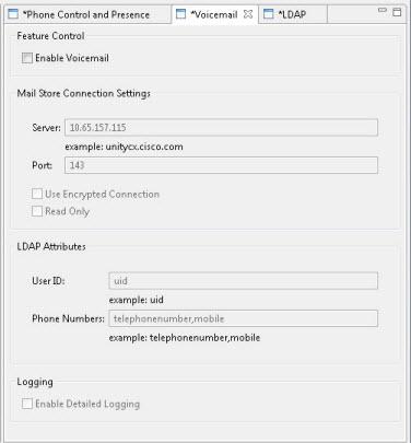 Integration Configuration Configure Voicemail Settings with the Configuration Tool What to Do Next To configure the voicemail feature, go to Configure Phone Control and Presence with the