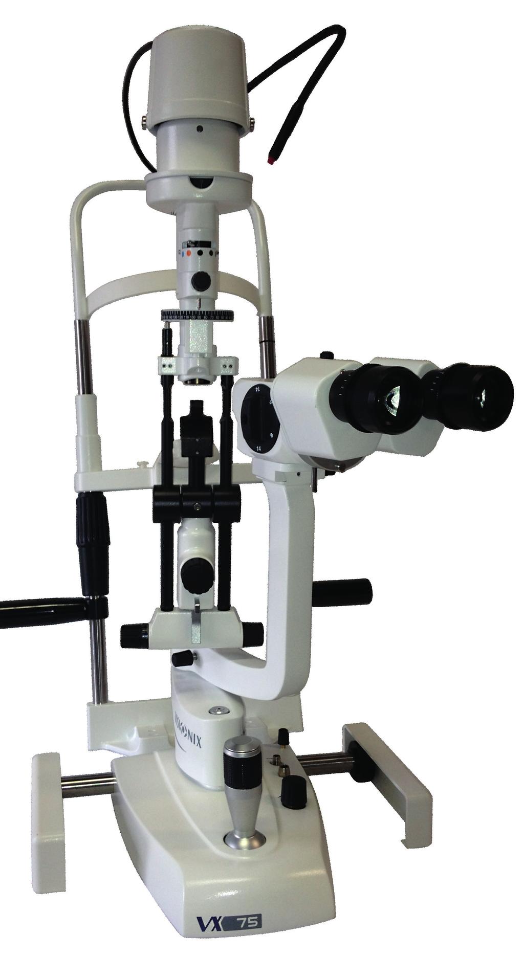 On the basis of well-recognised illumination concepts the operating features and illumination are positioned on top of the microscope. Excellent optics and brilliant image distinguish the VX75.
