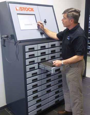 due to the TSC-software - administration of measuring instruments and reworked tools - high storage capacity - simple structure of the drawers - lockable