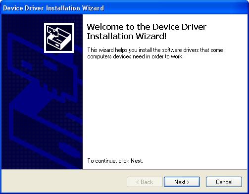 11. A Device Driver Window will appear prompting you to install necessary drivers. You cannot continue the installation without installing the drivers. Figure 19: Device Driver Installation 12.