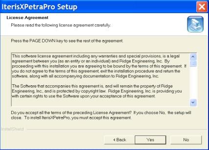 Software Installation Overview 5 This is the License Agreement screen.