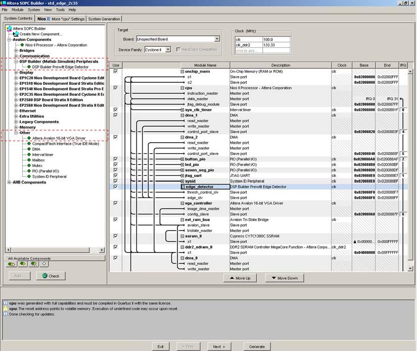 Review Integration of Edge Detector Using SOPC Builder 1 The class.