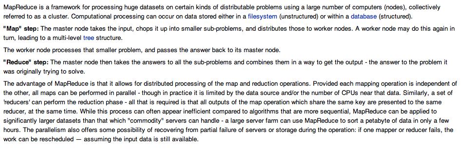 Notable sample server farm: google (3) Server farm works with a map reduce paradigm actually this boosted structured parallel/distributed
