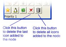 Click on one of the buttons (shown at right) To Move Nodes Around the Mindmap 1.