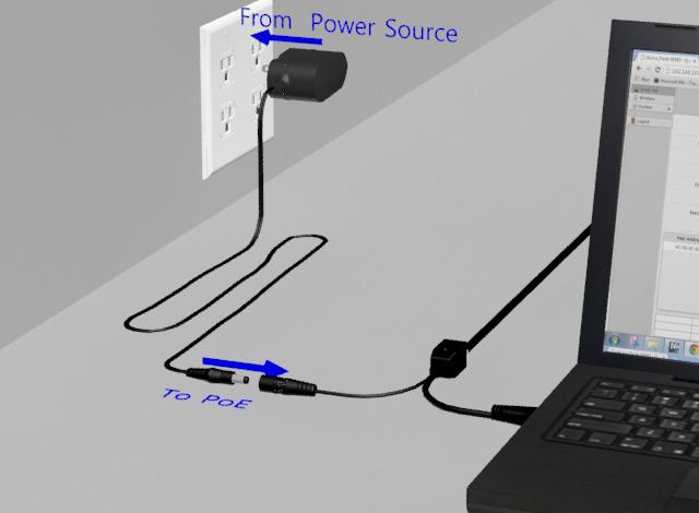 Troubleshooting: Power: - Check that the POE cabling matches illustration - Check network connection on your switch and verify all RJ45 cables are plugged in properly - Only use the POE injector