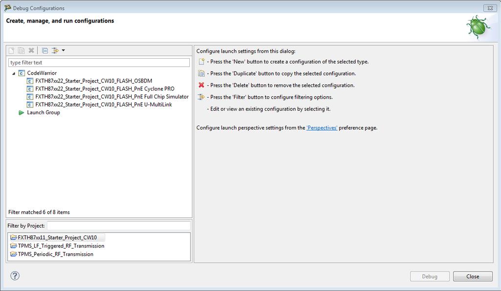 First open the Debug Configurations window by clicking on Run > Debug Configurations.