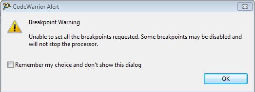 If the user wants to have several breakpoints it is not possible to have them at the same time.