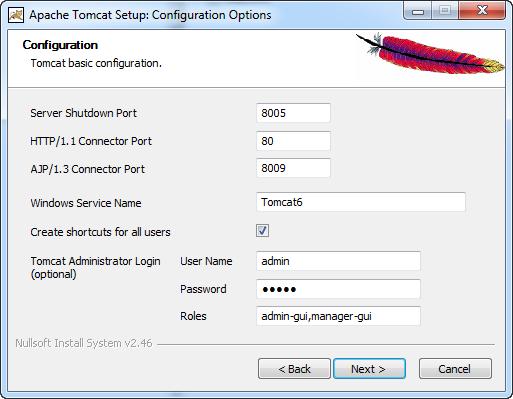 10 Web Collaborative Reviewer Installation Guide Small Business Edition Tomcat Administrator Login Password: Type the password for accessing the Tomcat Manager. For example, admin.