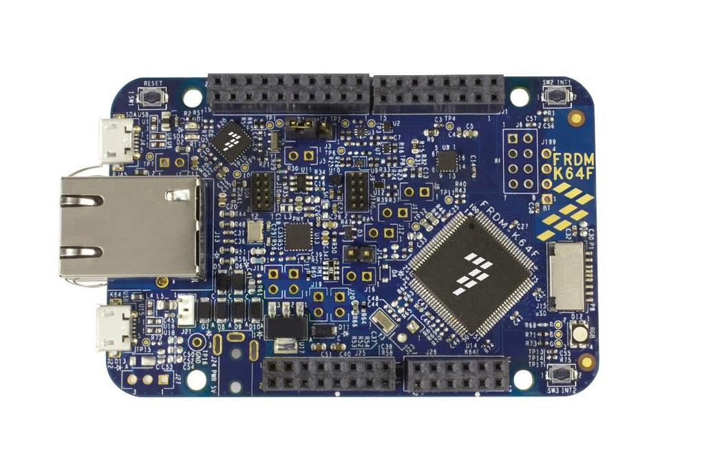 Kinetis K6x and FRDM-K64F Overview Kinetis K6x MCUs ARM Cortex -M4 core, up to 180MHz 256KB to 2MB Flash, 128 to 256KB SRAM Sophisticated power mode controller Ethernet MAC (w/ IEEE1588 real-time