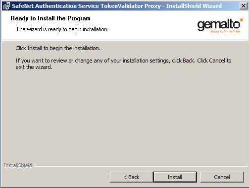It must be replaced with the SafeNet Authentication Server IP address here, during installation, or changed later in the Windows Registry.