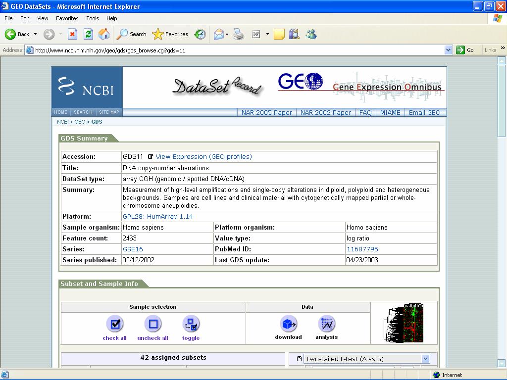 visualization GEO expression profile UCSC- access expression data UCSC genome browser has a possibility to visualize gene