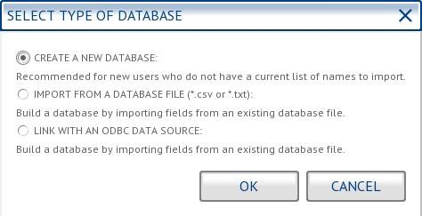 Choose Your Database Fields:.