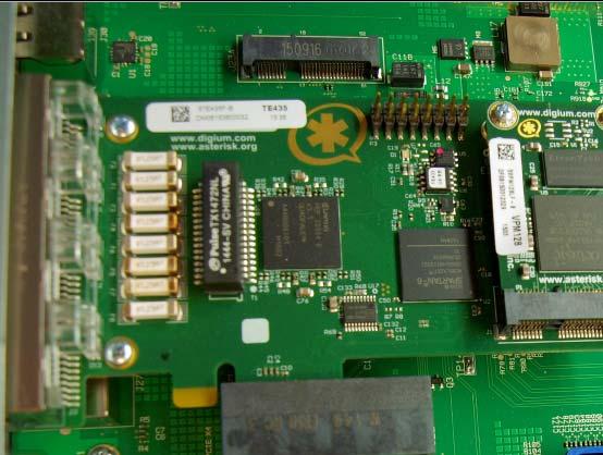 Removing and Replacing the T1/ E1 TDM Module Location of the T1/E1 TDM module on Acme Packet 3900 PCB PCI Express x4 connector
