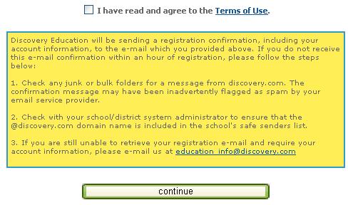Setting Up Accounts This is the form you will see when you have entered your school Passcode.