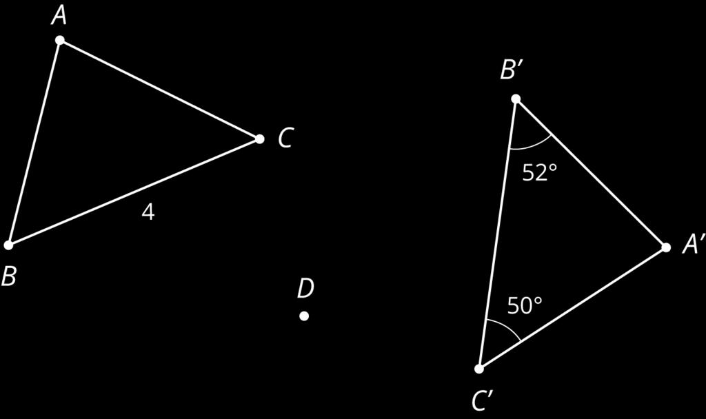 Points and are plotted on a line. 1. Find a point so that a 180-degree rotation with center sends to and to. 2. Is there more than one point that works for part a? 1. If is the midpoint of segment, then a rotation of 180 degrees with center sends to and to.