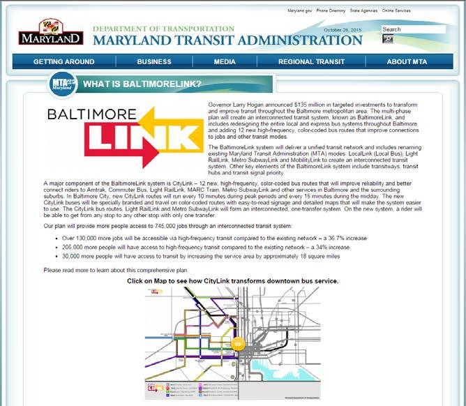 Online Sources Available Resources MTA Website (mta.maryland.