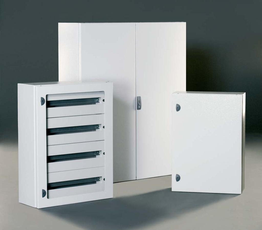 BOXS BOXS SOLUTIONS - wide range of dimensions: over 40 enclosures with blank door, 9 models with glazed door, enclosures with single blank door, double door with rod system and enclosure with single