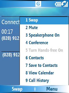 2.3 Receiving a Call When you receive a phone call, you have the option to answer it or ignore it. To answer or ignore an incoming call To answer the call, click Answer, or press TALK ( ).