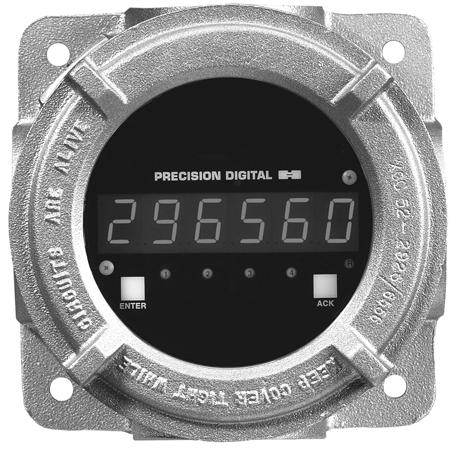 DIGITAL METERS Large Display Process Meter With Rate/Totalizer/Batch Control Features Model PD656 Easy Single Button Scaling (SBS) 4-20 ma, 1-5 V, 0-5 V, or 0-10 V Field Selectable Inputs Large 0.