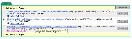 Below, you can see the citation and abstract of the article selected and the link to the fulltext.