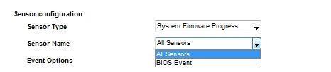 The drop down list of Memory as follow. The drop down list of System Firmware Progress as follow.