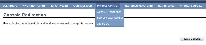 2.5 Remote Control The Remote Control page allows you to configure settings, such