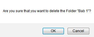 DELETE FOLDER 1. Click on icon. Confirmation message will be displayed. 2.