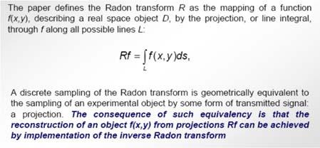 (1983) The Radon transform and