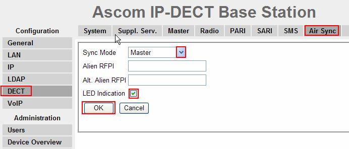 Contact Ascom wireless to obtain a SARI. Enter the SARI value. Click OK to continue. 13.