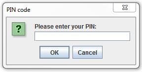 If you re not using a smart card reader with a PIN pad, you ll need a way to ask the user for his pin. This is done with the setpinprovider() method.
