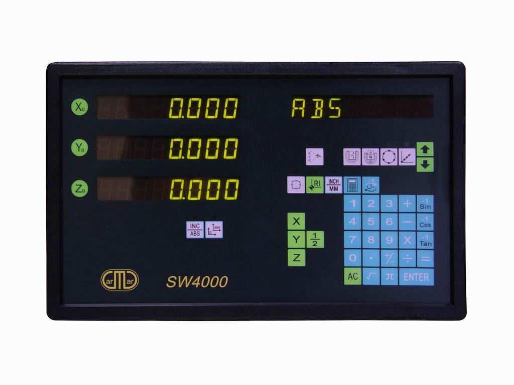 Machine Tool Type Digital Readout SW-4000 series SW4000 series multi-functional digital readout can be installed in all kinds of machine tools to supply
