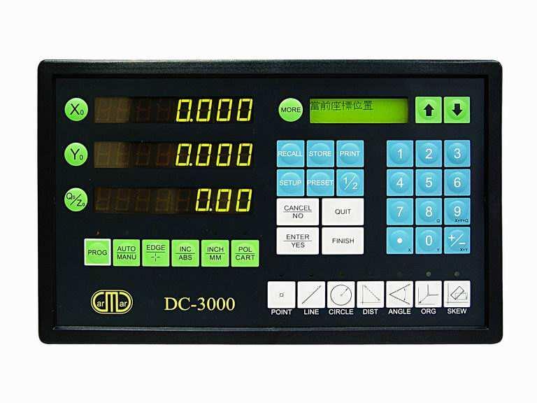 Metrology Standard Type Digital Readout DC-3000 series DC-3000 is designed for digital linear scales of measuring system and the video measuring system.