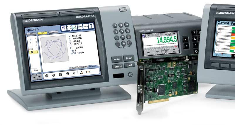 For many metrology applications, ranging from simple measuring stations to complex inspection systems with multiple measuring points, HEIDENHAIN supports you with the appropriate digital readouts or
