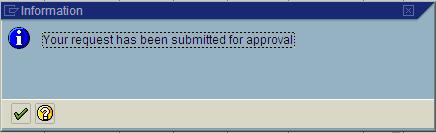 4. Submit for Approval Once you have completed all entries, click on the to the relevant internal order approver(s).