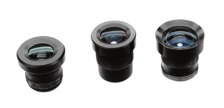 Miniature Glass Lenses For Board Cameras 4300 Series Miniature Fixed Lenses The 4300 series lenses have M12 x.5 thread and are compatible with various bullet, board, and case cameras.