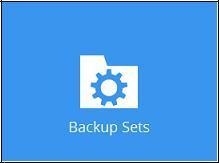 5 Configuring a MS Windows System State Backup Set 5.1 Create a MS Windows System State Backup Set 1. In the Backup App main interface, click Backup Sets. 2.